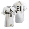 St. Louis Cardinals #21 Andrew Miller Mlb Golden Brandedition White Jersey Gift For Cardinals Fans - Robokeg