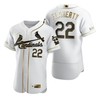 St. Louis Cardinals #22 Jack Flaherty Mlb Golden Brandedition White Jersey Gift For Cardinals Fans - Robokeg