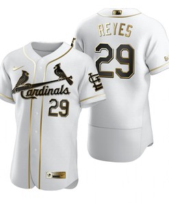 St. Louis Cardinals #29 Alex Reyes Mlb Golden Brandedition White Jersey Gift For Cardinals Fans - Robokeg