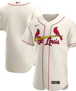 St Louis Cardinals Alternate Authentic Team Jersey Cream Mlb - Robokeg