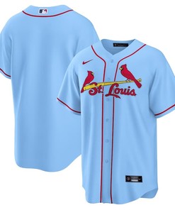 St. Louis Cardinals Alternate Men Jersey - Light Blue - Robokeg