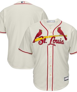 St Louis Cardinals Big And Tall Replica Team Jersey Cream Mlb - Robokeg