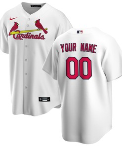 St Louis Cardinals Home Replica Custom Jersey White Custom Jerseys Mlb - Robokeg