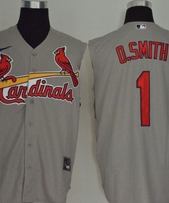 St Louis Cardinals Ozzie Smith #1 2020 Mlb Grey Jersey - Robokeg