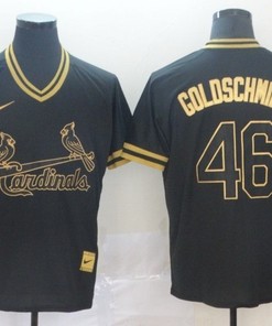 St Louis Cardinals Paul Goldschmidt #46 2020 Mlb Black Jersey - Robokeg