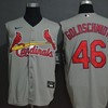 St Louis Cardinals Paul Goldschmidt #46 2020 Mlb Grey Jersey - Robokeg