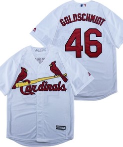 St Louis Cardinals Paul Goldschmidt #46 2020 Mlb White Jersey - Robokeg