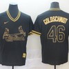 St Louis Cardinals Paul Goldschmidt #46 Mlb Gold Brandedition Black Jersey - Robokeg