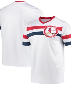 St. Louis Cardinals Stitches Cooperstown Collection V-neck Jersey - White Mlb - Robokeg