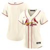 St. Louis Cardinals Womens Alternate Replica Team Jersey - Cream Mlb - Robokeg