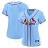 St Louis Cardinals Womens Alternate Replica Team Jersey Light Blue Mlb - Robokeg