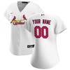 St. Louis Cardinals Womens Home Replica Custom Jersey - White Custom Jerseys Mlb - Robokeg