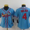 St Louis Cardinals Yadier Molina #4 2020 Mlb Blue Womens Jersey - Robokeg