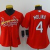 St Louis Cardinals Yadier Molina #4 2020 Mlb Red Orange Womens Jersey - Robokeg