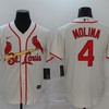 St Louis Cardinals Yadier Molina #4 2020 Mlb White Jersey A1 - Robokeg
