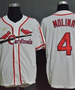 St Louis Cardinals Yadier Molina #4 2020 Mlb White Jersey - Robokeg