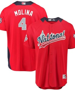 St Louis Cardinals Yadier Molina #4 Red Mlb Allstar Jersey - Robokeg