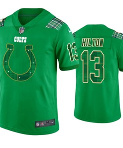 St. Patricks Day Indianapolis Colts #13 T.y. Hilton Jersey Kelly Green - Men - Robokeg