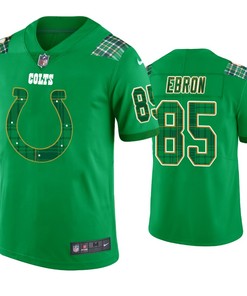 St. Patricks Day Indianapolis Colts #85 Eric Ebron Jersey Kelly Green - Men - Robokeg