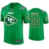 St. Patricks Day Kansas City Chiefs Custom Jersey Kelly Green - Mens - Robokeg