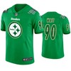 St. Patricks Day Pittsburgh Steelers #90 T.j. Watt Jersey Kelly Green - Men - Robokeg