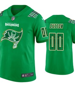 St. Patricks Day Tampa Bay Buccaneers Custom Jersey Kelly Green - Mens - Robokeg
