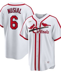 Stan Musial St. Louis Cardinals Home Cooperstown Collection Player Jersey - White Mlb - Robokeg
