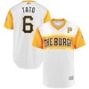 Starling Marte Tato Pittsburgh Pirates Majestic 2019 Mlb Little League Classic Player Jersey White 2019 - Robokeg