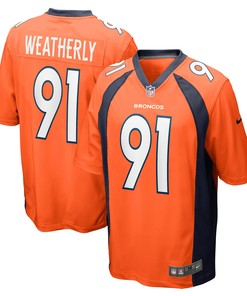 Stephen Weatherly Denver Broncos Game Jersey - Orange Nfl - Robokeg