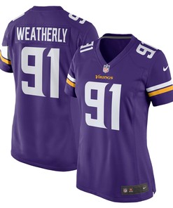Stephen Weatherly Minnesota Vikings Womens Game Jersey - Purple Nfl - Robokeg
