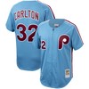 Steve Carlton Philadelphia Phillies Mitchell & Ness Cooperstown Collection Authentic Jersey - Light Blue Mlb - Robokeg