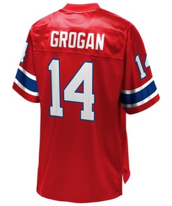 Steve Grogan New England Patriots Nfl Pro Line Retired Player Jersey - Red - Robokeg
