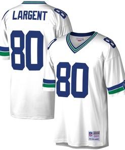Steve Largent Seattle Seahawks Mitchell And Ness Legacy Replica Jersey White Nfl - Robokeg