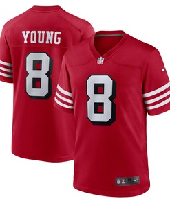 Steve Young San Francisco 49ers Retired Alternate Game Jersey - Scarlet Nfl - Robokeg