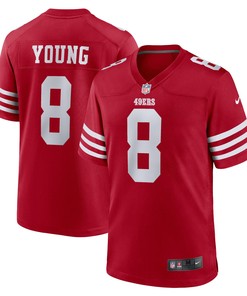 Steve Young San Francisco 49ers Retired Player Game Jersey Scarlet Nfl - Robokeg