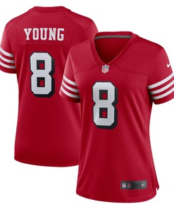 Steve Young San Francisco 49ers Womens Alternate Game Jersey - Scarlet Nfl - Robokeg