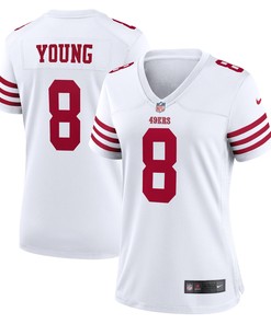 Steve Young San Francisco 49ers Womens Retired Player Game Jersey White Nfl - Robokeg