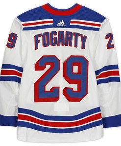 Steven Fogarty New York Rangers Game-used #29 White Call Up Jersey Worn During Away Games Played Between December 31st And March 11th Of The 2019-20 Nhl Season - Size 56 - Robokeg