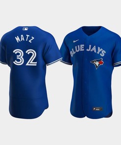 Steven Matz 32 Toronto Blue Jays Royal Alternate Jersey - Robokeg