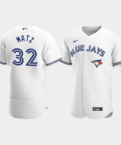 Steven Matz 32 Toronto Blue Jays White Home Jersey - Robokeg