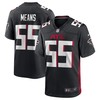 Steven Means Atlanta Falcons Game Jersey - Black Nfl - Robokeg