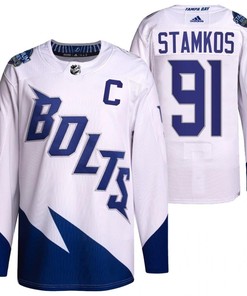 Steven Stamkos 2022 Stadium Series Lightning 91 White Primegreen Jersey Jersey - Robokeg