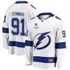 Steven Stamkos 91 Tampa Bay Lightning Stanley Cup 2023 Playoffs Patch Away Breakaway Men Jersey - White - Robokeg