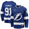 Steven Stamkos 91 Tampa Bay Lightning Stanley Cup 2023 Playoffs Patch Home Breakaway Men Jersey - Blue - Robokeg
