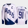 Steven Stamkos Lightning 2022 Stadium Series White Primegreen Jersey, Men Jersey - Robokeg