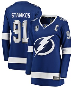 Steven Stamkos Tampa Bay Lightning Fanatics Branded Womens Home 2022 Stanley Cup Final Breakaway Player Jersey - Blue Nhl - Robokeg