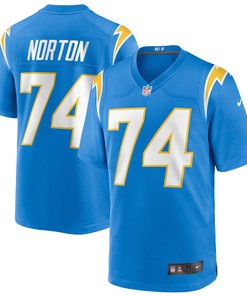 Storm Norton Los Angeles Chargers Team Game Jersey - Powder Blue Nfl - Robokeg