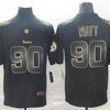 T. J. Watt #90 Pittsburgh Steelers Nfl Explosion Legendary Gold Black Jersey - Robokeg