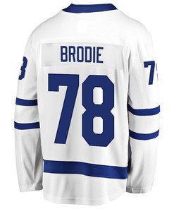 T.J. Brodie 78 Toronto Maple Leafs Stanley Cup 2023 Playoffs Patch Away Breakaway Men Jersey - White - Robokeg
