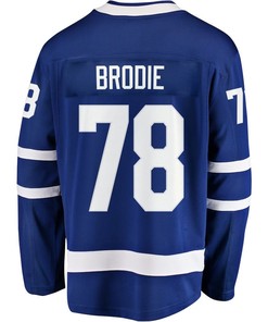 T.J. Brodie 78 Toronto Maple Leafs Stanley Cup 2023 Playoffs Patch Home Breakaway Men Jersey - Blue - Robokeg